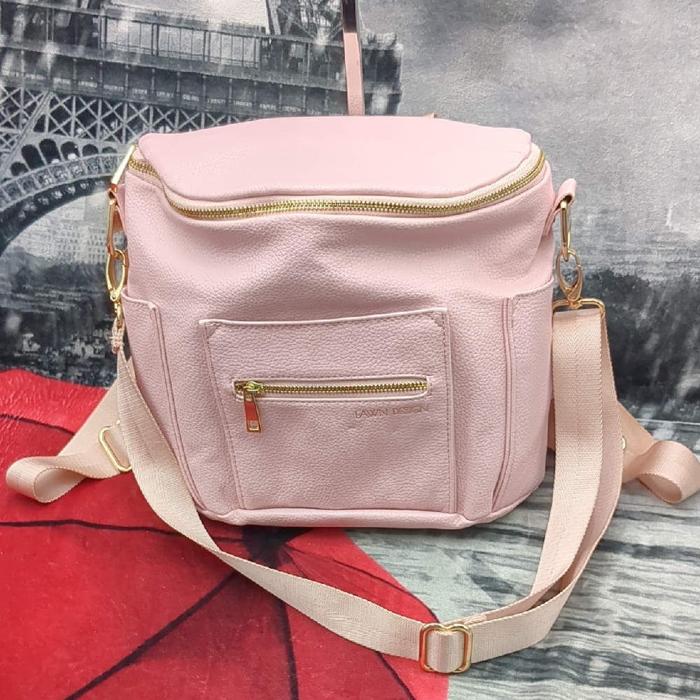 Fawn Pink Diaper Vinyl Backpack